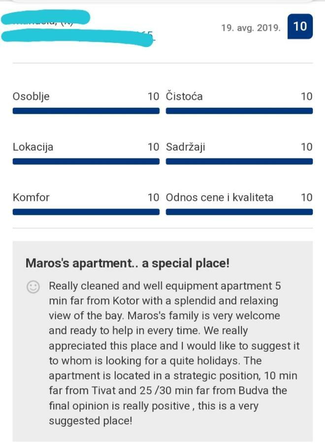 Apartments Marko Maros コトル エクステリア 写真